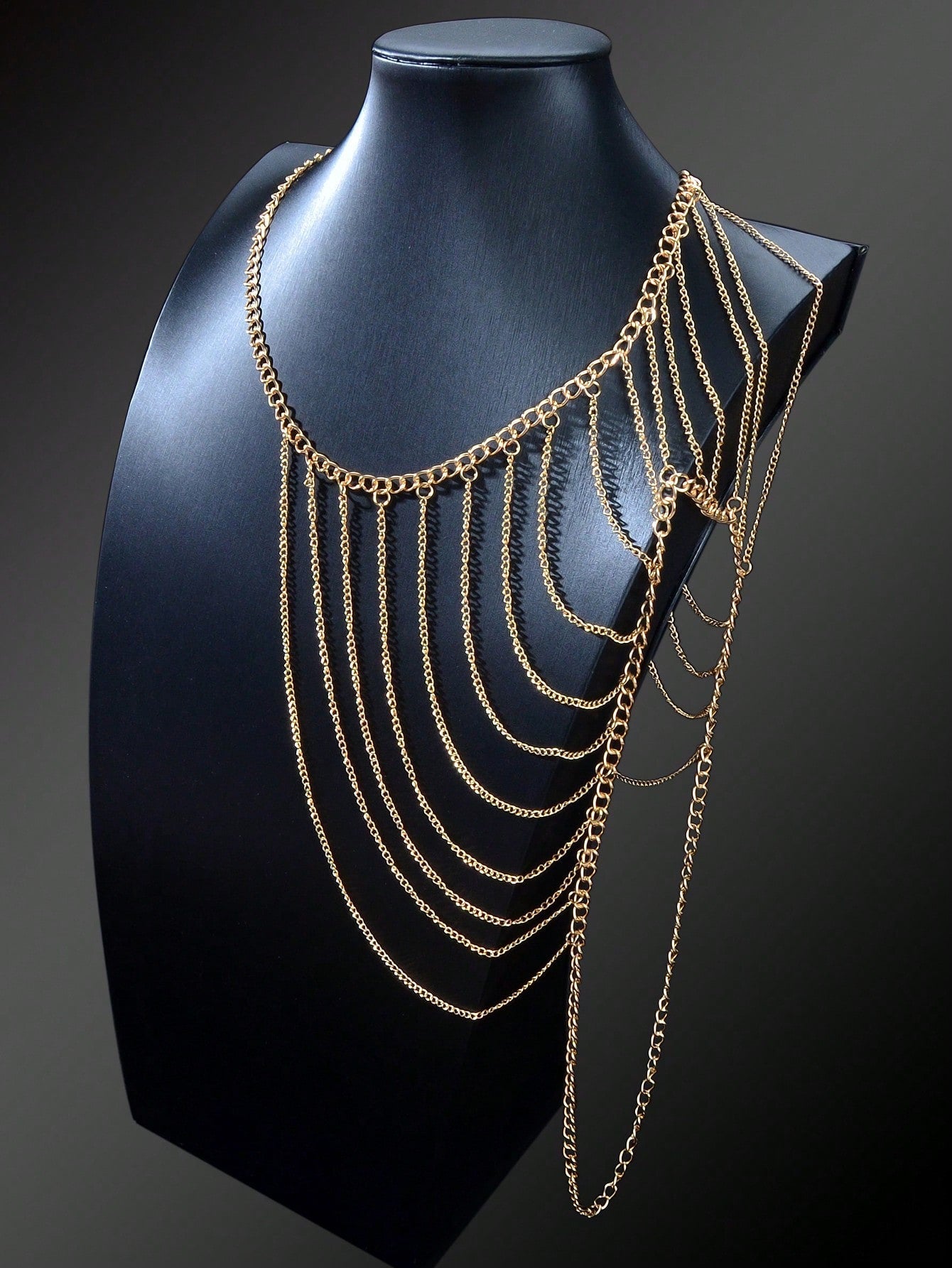 Boho Tassel Chain Necklace Shoulder Body Jewelry Trendy Statement Piece